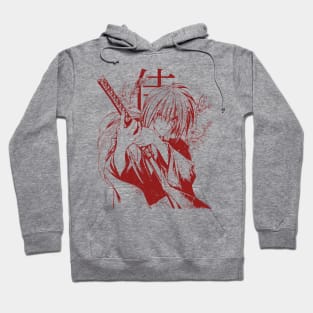 Samurai under sakura Hoodie